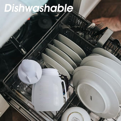 Motivational Collapsible Water Bottle with Straw and Paracord Handle 1.2L 40 OZ Reusable Silicone Sports Water Jug with Time Marker Leakproof Large Water Bottles for Yoga Outdoors