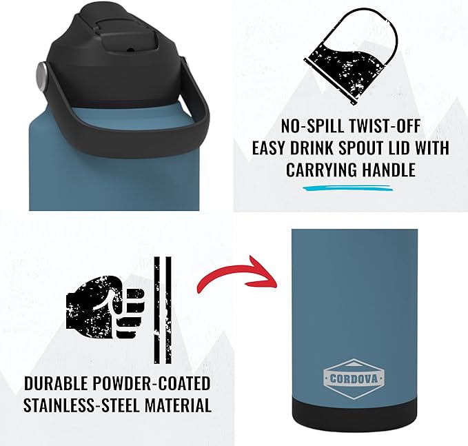 Cordova Outdoors Trailhead Class Water Bottle, Yonder, 32 oz