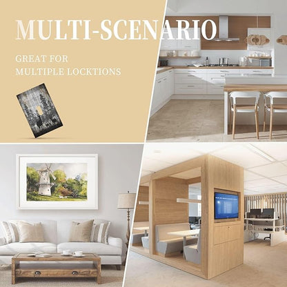 Rustic Deer Forest Vintage Wood Board 1 Gang Boho Light Switch Covers Decorative Country Unique Single Toggle Wall Plate Switchcover Electrical Switchplate for Farmhouse Cabin Decor