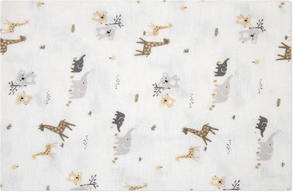 4-Pack Unisex Baby Cotton Flannel Receiving Blankets, One Size Newborn Swaddle Blankets (30 x 30)