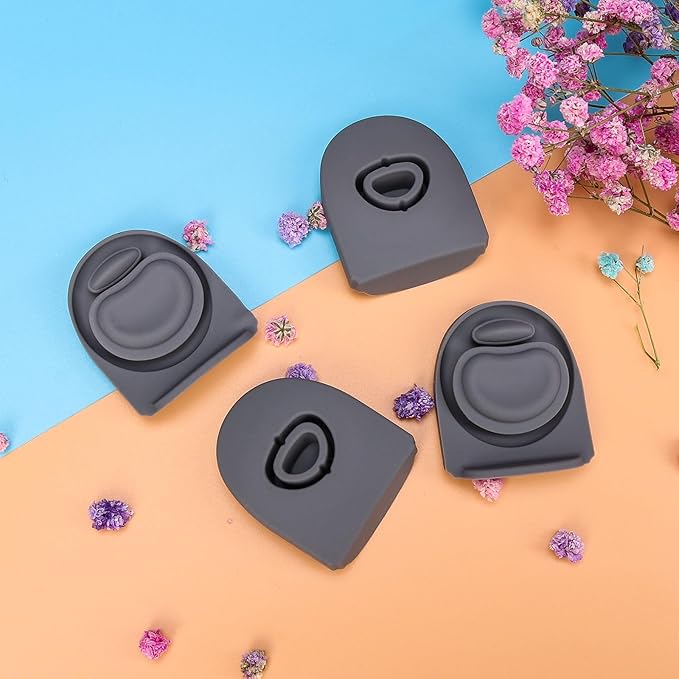 4Pcs Replacement Stopper for Owala Free Sip 24oz 32oz Water Bottle, Silicone Lid Stopper, Bottle Cap Mouth Seal Gaskets, Owala Water Bottle 19oz 40oz Accessories,Gray