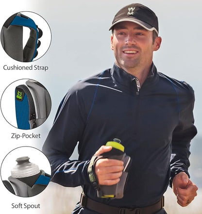 Amphipod Hydraform Ergo-Lite Ultra 20 oz. Handheld Water Bottle, BPA-Free Hydration/Fuel Bottle, Endurance Runners & Walking