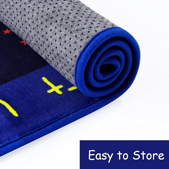 Kids Rug 3x5 Rug Baby Floor Mat Kids Educational Rug Area Rug for Learning Alphabet Play Mats for Babies and Toddlers Nursery Rug Kids Room Rugs for Bedroom Carpet