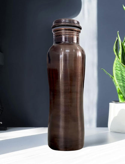 Ayurvedic Drinking Copper Water Bottle for Sports, Travel, Yoga & Everyday Use, Water Bottle for Gym, Office, Hiking, Outdoor Capacity 32 Oz (Design 10, 32 Oz)