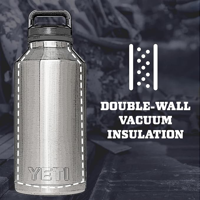 YETI Rambler 64 oz Bottle, Vacuum Insulated, Stainless Steel with Chug Cap, Nordic Purple