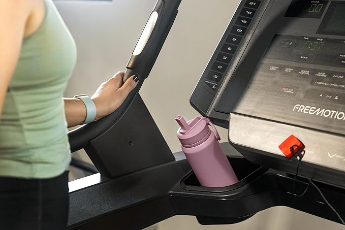 Hydrapeak 32oz Sport Insulated Water Bottle with Straw or Chug Lid, Leak & Spill Proof, Keeps Drinks Cold for 24 Hours, Hot for 12 Hours, Premium Stainless Steel Water Bottles (32oz, Apricot Crush)