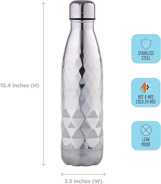 Smash Stainless Steel Dual Wall Water Bottle 16.9 fl.oz - Diamond
