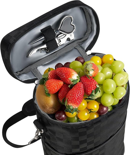 AW BRIDAL Wine Gifts Bag for Women Wine Gift Basket Personalized Birthday Gifts for Women Wine Lover Gifts Wine Tote Bag for Travel Insulated Wine Bags with Tumblers