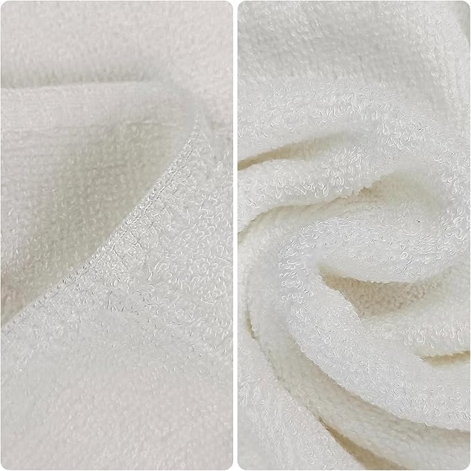 6pcs Soft and Safe 100% Bamboo Washcloths for Baby Face, Natural and Gentle Baby Wash Cloths, 10 * 10 inch Multi-Purpose Bamboo Face Cloths Towel