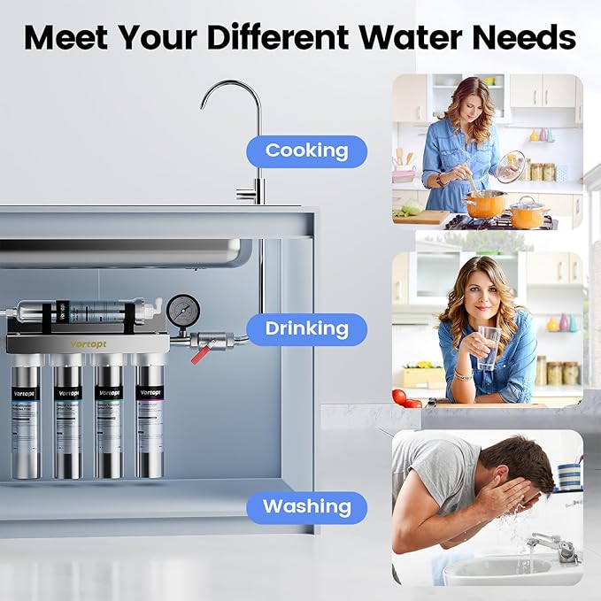 GAC Replacement Filter Compatible with U1 Under Sink Water Filter, 6-12 Months Lifetime, U1 GAC Filter