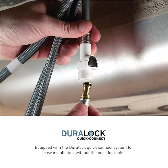 Moen Haelyn Chrome Touchless Single-Handle Pull-Down Sprayer Kitchen Faucet with Soap Dispenser, Features Power Clean for a Faster Wash, 87627EWC