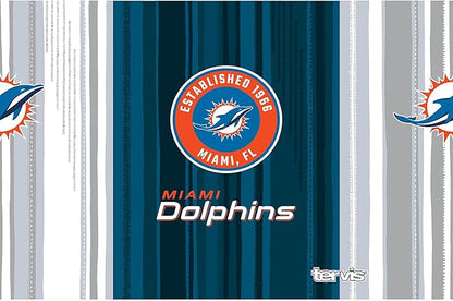 Tervis NFL Miami Dolphins-All in Water, 32oz Wide Mouth Bottle, Stainless Steel
