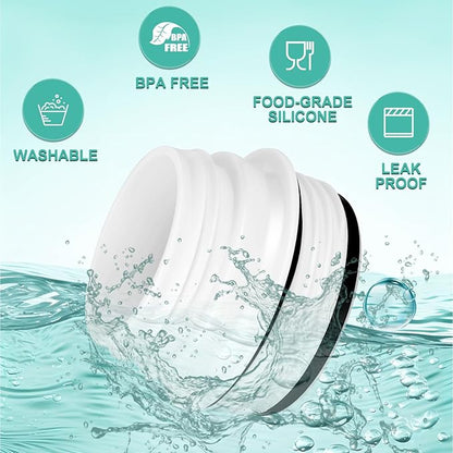 2PCS Bottle Adapter for Cirkul to YETI Rambler | BPA Free Plastic, Food Grade Silicone Fits for YETI Rambler Water Bottles(White)