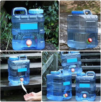 INOOMP Big Water Bottle 2 Gallon Water Jug 10l Camping Water Gallon with Spigot Handle Design Water Jug Camping Water Tank Carrier Container Camping Water Big Water Bottle 2 Gallon Water Jug