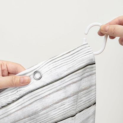 AILONEN 3D Printed Sea Turtle Shower Curtain, Ocean Coast Wooden Style Bathroom Curtain,Shell Turtle Bath Curtain,72" W*96" H Polyester Waterproof Bathroom Curtain with 12 Hooks