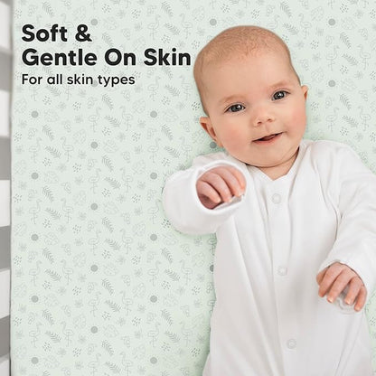 2-Pack Crib Sheets for Boys,Girls - Viscose Derived from Bamboo Fitted Crib Sheet, Organic Baby Crib Sheets, Crib Mattress Sheet,Toddler Bed Sheets,Baby Sheets for Crib Fitted Sheets(Tropic Oasis)