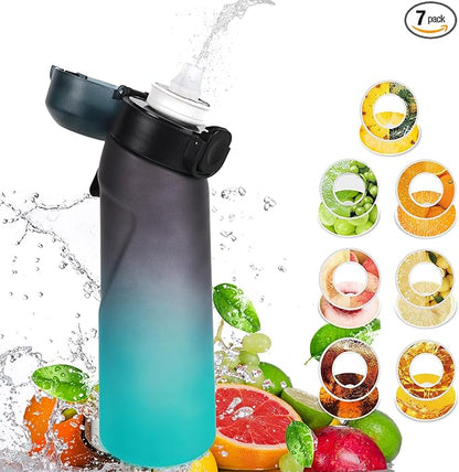 Air Water Bottle with 7Pcs Flavor Pods 26.3Oz Scent Water Bottle Fruit Fragrance Water Bottle,Scent Water Cup,Sports Water Cup Suitable for Outdoor Sports