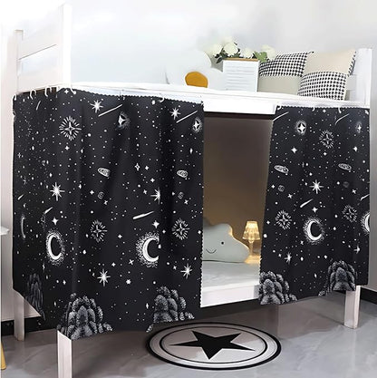 2 Panels Dormitory bed curtain single bed shading decor privacy protection cover canopy, loft under Bunk Bed Curtains