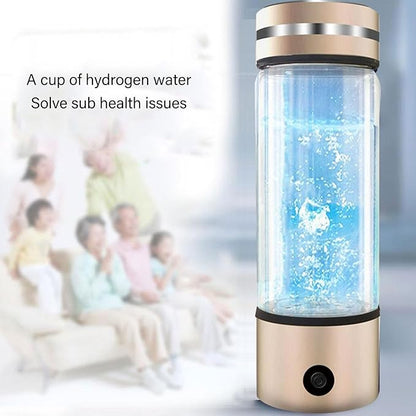 300ml Hydrogen Water Bottle, Hydrogen Water Generator with Ion Water Bottle Improve Water Quality in 3 Minutes, Portable Hydrogen Water Bottle Generator 1200-1400ppb