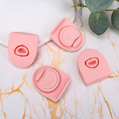 4Pcs Replacement Stopper for Owala Free Sip 24oz 32oz Water Bottle, Silicone Anti-Spill Bottle Top Lid Stopper,Replacement Seal Gaskets, Owala Water Bottle 19oz 40oz Accessories,Pink