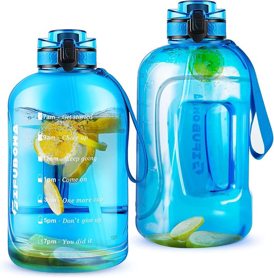 GIFUBOWA Big Water Bottle 3 liter BPA Free Large 105oz Drinking Jug for Gym Outdoor