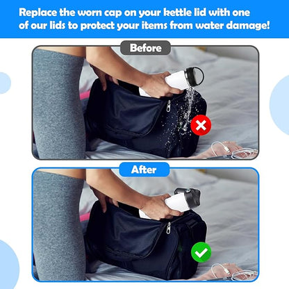 Lid Gasket Replacement for Thermoflask 24oz/32oz/40oz/64oz,Water Bottle Silicone Gaskets Each with Pick for Water Bottle Straw Lid, Chug Lid & Chug Spout