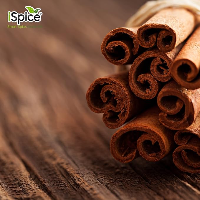 iSpice PREMIUM CINNAMON STICKS | Pure and Fresh | Essential Kitchen Spice | DELICIOUS- Free of ANY Artificial Colors | 3.6oz (96 gr)
