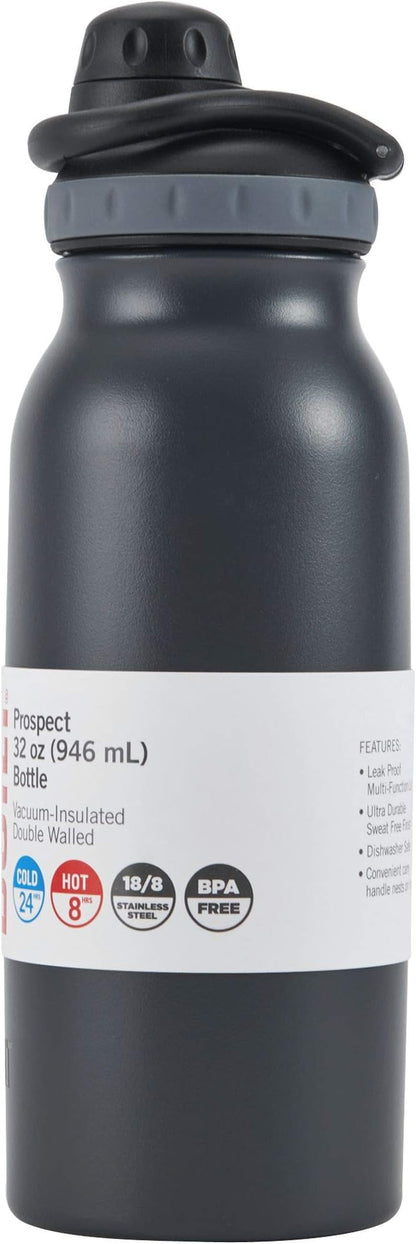 BUILT 32 Ounce Prospect Double Wall Stainless Steel Bottle Charcoal 5253183