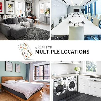 Cartoon Animal Deer Bear Fox Light Switch Cover Decorative Single Toggle Plastic Wall Plate Outlet Cover for Women Girls Bedroom Kitchen Living Room Decor 4.5 * 2.76