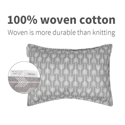 ALVABABY Toddler Pillowcases-Cotton Pillow Cover Fits 14x19 or 13 x 18 Kids Bedding Pillow 2 Pack Large Pillow Covers Envelope for Babies Children Boys Girls Sleeping and Travel Dinosaurs 2L-TPW10