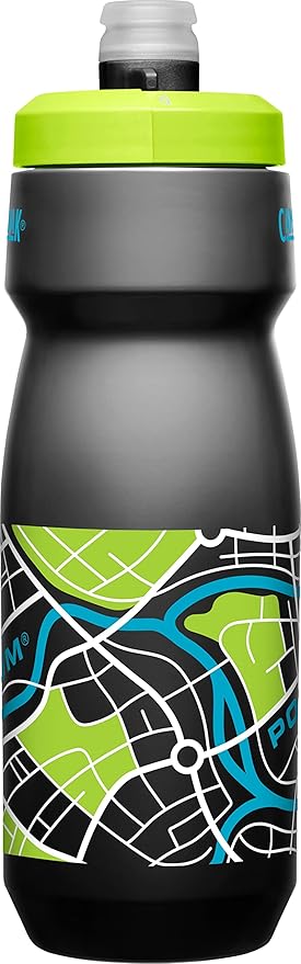 CamelBak Podium Bike Water Bottle 24oz, Grid Black