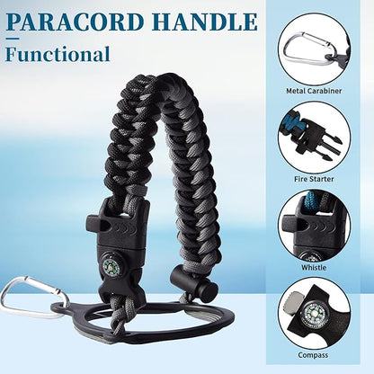 64OZ Insulated Sports Water Bottle - Large Half Gallon Stainless Steel Flask Water Bottles 64 oz, Leak Proof, Double Walled, BPA Free, Sweat-Proof Water Jug with Straw, Keep Cold-48H & Hot-24H