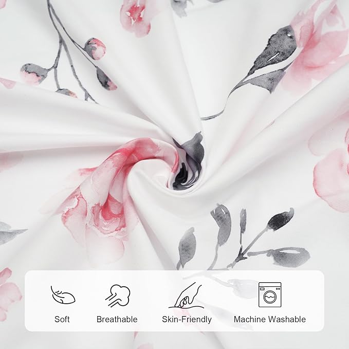 3 Pack Bassinet Sheets, Ultra Soft Breathable Comfortable Baby Sheet Set for Boys Girls Neutral, Univeral Fit for Most Cradle and Bassinet Mattress, Floral Flowers