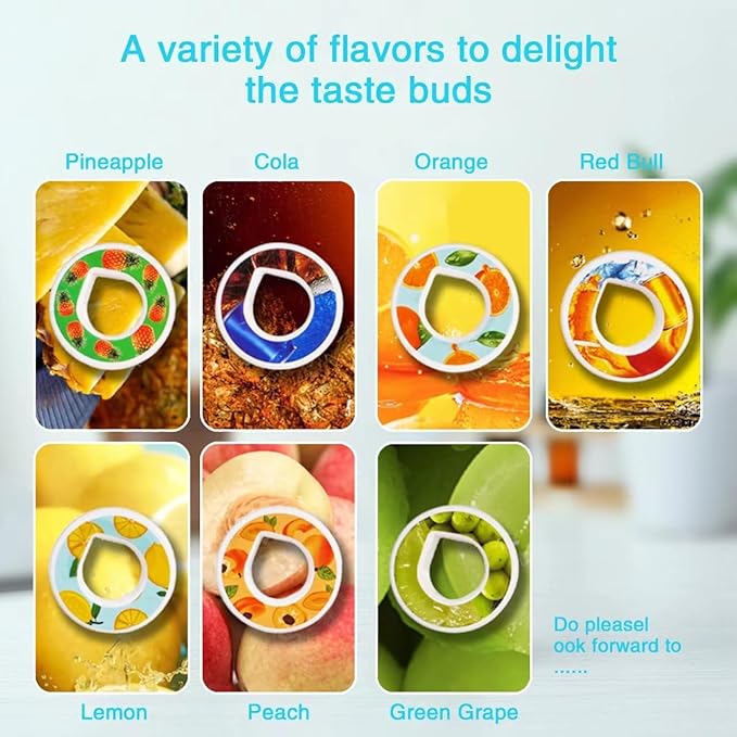 Air Water Bottle,650ML Scent Water Cup with 6 Flavour Pods,Leak Proof Sports Water Cup with Straw Suitable for Outdoor Sports,Gifts From Friends, Birthday Gifts (Blue+6 Pods)