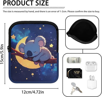 Koala Galaxy Stanley Cup Pouch with Adjustable Strap Water Bottle Storage Bag 20oz-40oz IceFlow Tumbler Pouch for Stanley Accessories