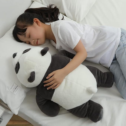 24" Cute Giant Panda Bear Plush Soft Hugging Body Pillow,Large Panda Stuffed Animals Toy Doll Gift for Kids,Girls and Boy,Birthday,Easter