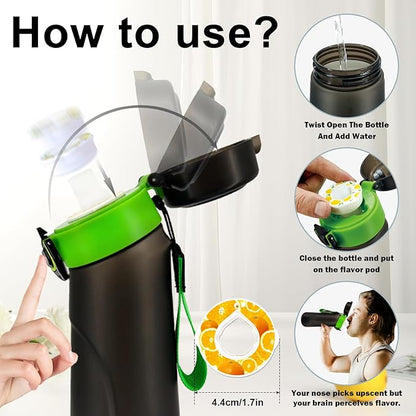 20 Flavor Pods Pack for Air Water Bottle, Air Water Bottles Aroma,Sugar-0%,Calories-0% Multi-Flavored Fragrance Pods for Daily Exercise to Replenish Water