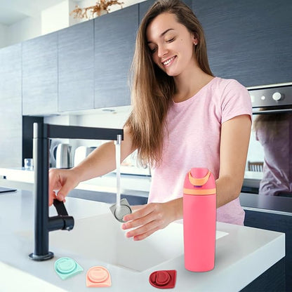 5 Pcs Replacement Stopper for Owala Free Sip 19/24/32/40 Ounce, Silicone Anti-Spill Lid Stopper Compatible with Owala Freesip