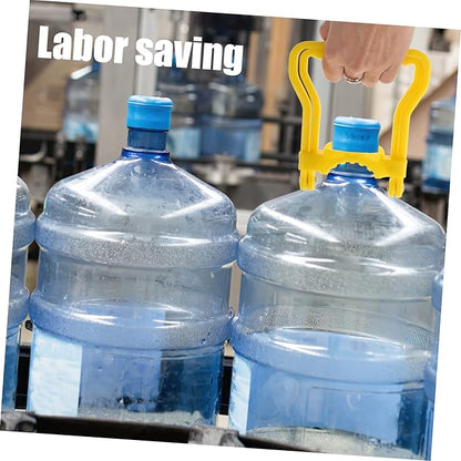 BESPORTBLE 4Pcs 5 Gallon Water Bottle Handles - Stable Ergonomic Grip Handle Carrier Drinking Water Bottle Carrier for 5 Gallon Water Jugs for Prevents Tilting (Yellow)