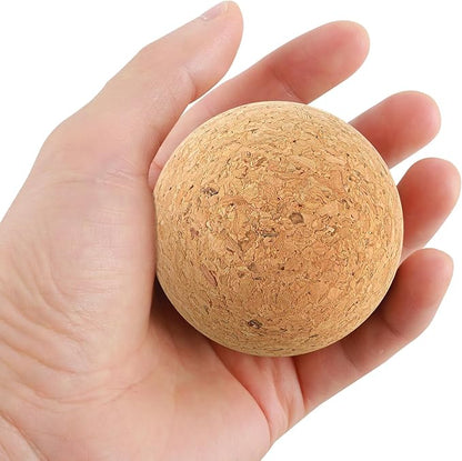 2 Pieces Wine Stopper Cork Ball 2.4 Inch/ 6.1cm Wooden Ball Bottle Corks, Replacement for Wine Decanters and Carafe Bottles, Set of Premium Wine Cork Lids Stoppers Replacement