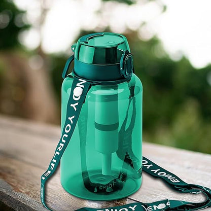 40oz Portable Water Filter Bottle with 3-Stage Filtration - Ideal for Survival, Camping, Hiking, Backpacking, and Emergency - Filtration Filtered Water Bottle