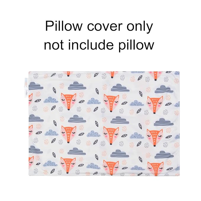 ALVABABY Stretchy Toddler Pillowcases, Fits 13 x 18,12x 16 Kids Pillow, 2 Pack Stretchy Soft Baby Pillow Cover Envelope Kids Pillowcases for Boys Girls 2TPE15