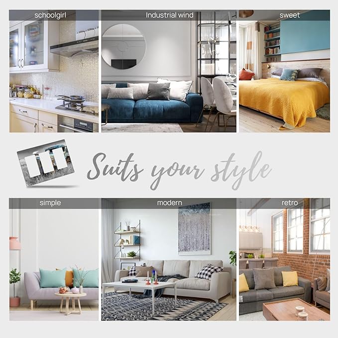 Vintage Country Old Blue Truck 3 Gang Rocker Light Switch Plate Rustic Automobile Triple Decora Outlet Wall Plate Cover Faceplate Decorative Switchcovers GFCI for Bathroom Bedroom Livingroom Decor