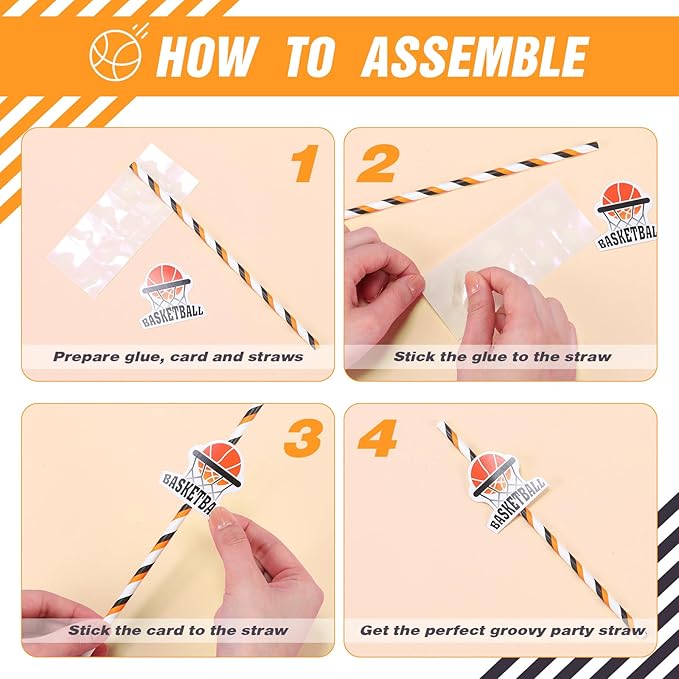 36 Pcs 32oz Basketball Party Favors Rum Buckets Plastic Basketball Cocktail Buckets for Drinks Plastic Ice Pail Bulk with Handle and Straw Reusable Punch Bowls for Drinkware Beer Beverage