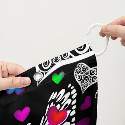 AILONEN Colorful Butterfly Shower Curtain for Bathroom Decor,Beautiful Butterfly Bath Curtain for Kids Women Girls,Pint Polyester Waterproof with 12 Plastic Hooks 60" W*72" H