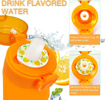 Air Water Bottle,750ML Scent Water Cup with 3 Flavour Pods,Leak Proof Sports Water Cup with Straw Suitable for Outdoor Sports,Gifts From Friends, Birthday Gifts (Gradient Orange + 3pods)