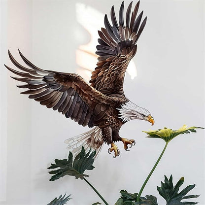 Watercolor Style Eagle Wall Decal Animals Wall Sticker Safari Wall Decor for Nursery Kid'sroom School Classroom Livingroom Bedroom Bathroom Decoration (Watercolor Style Eagle 3)