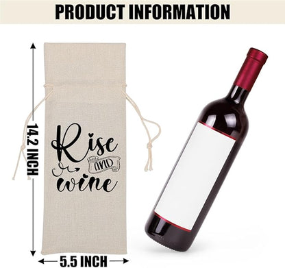 Funny Wine Quotes Wine Bag Wine Tasting Party Supplies for Wine Lovers Women Men Bride Groom Her Christmas Birthday Wedding Bachelorrette Party Wine Bags