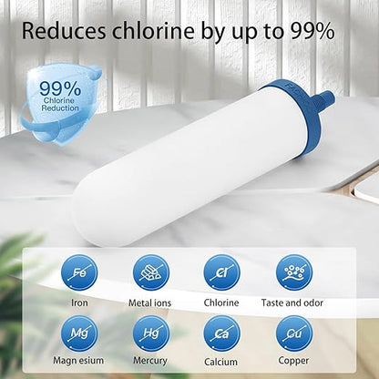 7" Ceramic Fluorine Filter, Replacement Filters for ProOne® G2.0 Filters, ProOne® Big+ or Big II Countertop Gravity Water Filter System and FACHIOO King Tank Series(Pack of 4)