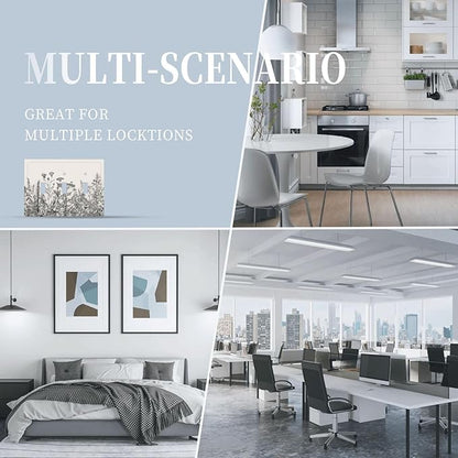 Vintage Grey Floral Herbs Wild Flowers Botanical 3 Gang Boho Light Switch Covers Decorative Country Unique Triple Toggle Wall Plate Electrical Faceplate Switchplate for Bathroom Bedroom